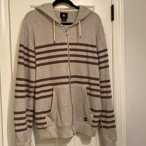 Mens Quicksilver Zip up Hoodie